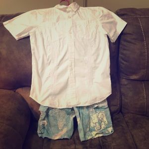 Boy’s Gap outfit, 3 shirts, 1 cargo shorts